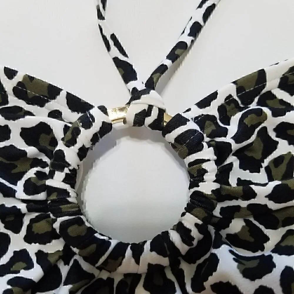 MICHAEL Michael Kors Swim Animal Print Tankini Size M